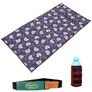 bio magnetic mattress pad  3 x 6 ft  comes with 1 pillow  water bottle coverbio magnetic water energy pad  bio magnettic hand bracelet combo for deep sleep and pain relief  dark blue