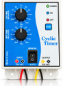 Magnus Analog Cyclic for Fogger,Hydroponics Programmable Electronic Timer Switch (White, Blue)