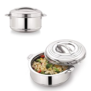 magnus rio stainless steel casserole with stainless steel lid - set of 2 1000ml4000 ml