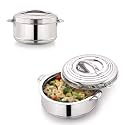Magnus Rio Stainless Steel Casserole with Stainless Steel Lid - Set of 2 (1000ml,4000 ml)