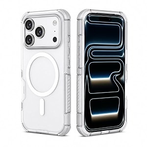 magpro armor case for apple iphone 17 pro  18 pro  strong magsafe compatible cover rugged hybrid protection hard pc back soft tpu bumper shockproof scratch resistant  grey