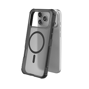 magpro armor case for apple iphone 17 pro max  18 pro max  strong magsafe compatible cover rugged hybrid protection hard pc back soft tpu bumper shockproof scratch resistant  black
