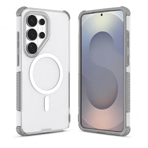 magpro armor case for samsung galaxy s26 ultra  strong magsafe compatible cover rugged hybrid protection hard pc back soft tpu bumper shockproof scratch resistant  grey