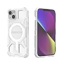 MagPro Armor Grip Case for Apple iPhone 13/14 | Strong MagSafe Compatible Cover, Rugged Hybrid Protection, Hard PC Back, Soft TPU Bumper, Shockproof, Scratch Resistant | White