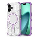 MagPro Armor Grip Case for Apple iPhone 17 | Strong MagSafe Compatible Cover, Rugged Hybrid Protection, Hard PC Back, Soft TPU Bumper, Shockproof, Scratch Resistant | Purple