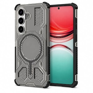 magpro armor grip case for samsung galaxy s26  strong magsafe compatible cover rugged hybrid protection hard pc back soft tpu bumper shockproof scratch resistant  black