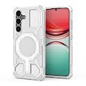 MagPro Armor Grip Case for Samsung Galaxy S25 | Strong MagSafe Compatible Cover, Rugged Hybrid Protection, Hard PC Back, Soft TPU Bumper, Shockproof, Scratch Resistant | White