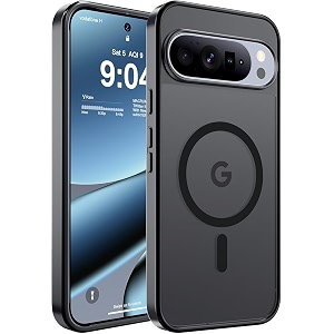 magpro case for google pixel 11 5g  magsafe compatible protective cover with strong magnetic adsorption shockproof armor scratch resistant polycarbonate hard back  translucent matte black