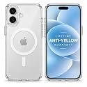 MagPro Clear Anti-Yellow Hard PC Case for Apple iPhone 17 | Strong MagSafe Compatible Cover, Metal Buttons, Shockproof Armor, Scratch Resistant, Lifetime Anti-Yellow Warranty