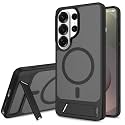 MagPro L Case with Stand for Samsung Galaxy S26 Ultra | Strong Magnetic Compatible Cover, Hybrid Hard PC Back, Soft TPU Bumper, Shockproof Armor, Scratch Resistant | Translucent Matte Black