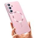 MagPro Metallic Finish Case for Samsung Galaxy S26 5G | MagSafe Compatible Magnetic Cover, Matte Luxury Metallic, Shockproof TPU, Camera Lens Guard, Wireless Charging Compatible | Rose Pink