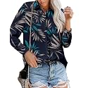 Magritta Women's Shirts Fashion Long Sleeve Tops Button Down Blouses