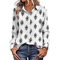 Magritta Women's Shirts Fashion Long Sleeve Tops Button Down Blouses