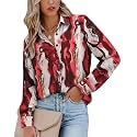 Magritta Women's Shirts Fashion Long Sleeve Tops Button Down Blouses