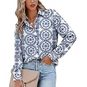 Magritta Women's Shirts Fashion Long Sleeve Tops Button Down Blouses