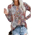 Magritta Women's Shirts Fashion Long Sleeve Tops Button Down Blouses