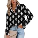 Magritta Women's Shirts Fashion Long Sleeve Tops Button Down Blouses