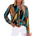 Magritta Women's Shirts Fashion Long Sleeve Tops Button Down Blouses
