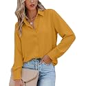 Magritta Women's Shirts Fashion Long Sleeve Tops Button Down Blouses
