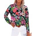 Magritta Women's Shirts Fashion Long Sleeve Tops Button Down Blouses