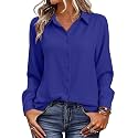 Magritta Women's Shirts Fashion Long Sleeve Tops Button Down Blouses
