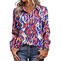 Magritta Women's Shirts Fashion Long Sleeve Tops Button Down Blouses