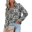 Magritta Women's Shirts Fashion Long Sleeve Tops Button Down Blouses