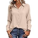 Magritta Women's Shirts Fashion Long Sleeve Tops Button Down Blouses