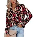 Magritta Women's Shirts Fashion Long Sleeve Tops Button Down Blouses
