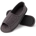 Magtoe Men’s &amp; Women’s Open-Toe Adjustable Memory Foam Slippers, Comfy and Breathable House Shoes for Indoor/Outdoor