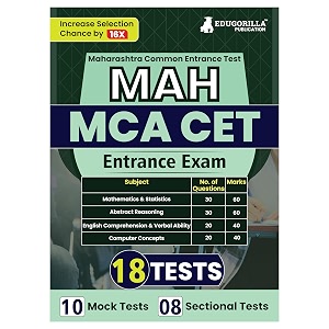 mah cet mca entrance exam 2024 maharashtra common entrance test - 10 full length mock tests and 8 sectional tests 1200 solved mcqs with free access to online tests
