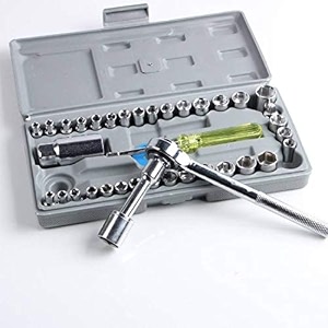 maha standard 40 pcs screw driverwrench set automobile motorcycle tool set socket wrench auto car repair tools socket home tool kit set for car and bike maintenance automobile socket set