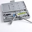 MAHA Standard 40 Pcs Screw Driver/Wrench Set Automobile Motorcycle Tool Set Socket Wrench Auto Car Repair Tools Socket Home Tool kit Set for Car and Bike Maintenance Automobile Socket Set