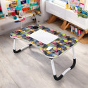 Mahabali Portable Laptop Study, Foldable Students Stand For Office Computer Desk Wood Portable Laptop Table (Finish Color - Grey 1, Pre Assembled)