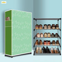 Mahadev Kart 4 Tier Foldable Shoe Rack – Space Saver, Universal for Entry, Bedroom & Balcony Metal Shoe Rack