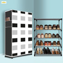 Mahadev Kart 4 Tier Foldable Shoe Rack – Space Saver, Universal for Entry, Bedroom & Balcony Metal Shoe Rack