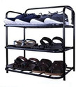 Mahadev Kart Durable and Multipurpose Shoe Rack Plastic Metal Shoe Stand