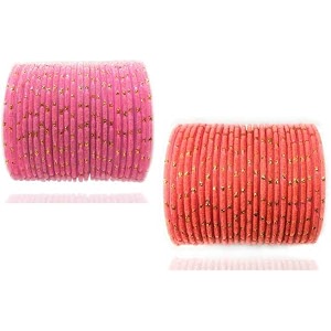 mahakal glass velvet bangle set for women and girls pack of 48