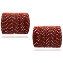 Mahakal glass velvet bangle set for women and girls (pack of 48)