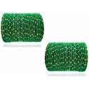 Mahakal glass velvet bangle set for women and girls (pack of 48)