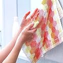 100% Cotton Hand Towels Set - Ultrasoft &amp; Absorbent Wash Basin Wipe Napkins for Bathroom Kitchen Hotel - Stripes Small Towel for Face Hair Gym Spa, 13 x 20 Inches, Pack of 6