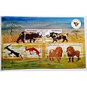 ~ India MS 2015 3rd India Africa Forum Summit MNH Miniature Sheet with Gold Silver & Copper Metalic Embossing on Stamps # 125A