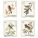 ~ San Marino Birds 4 Diff Unused Stamps Set for Collection