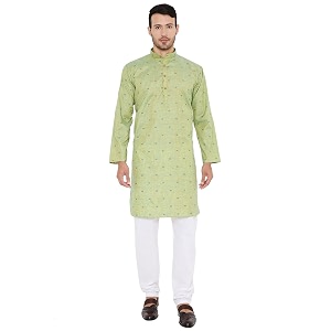 Maharaja Linen Blend Kurta Pyjama Set for