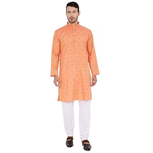 Maharaja Linen Blend Kurta Pyjama Set for