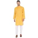 Maharaja Linen Blend Kurta Pyjama Set for