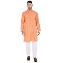 Maharaja Linen Blend Kurta Pyjama Set for