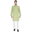 Maharaja Linen Blend Kurta Pyjama Set for