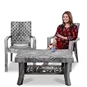 MAHARAJA Luxury Plastic Armchair amp Table Set