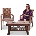 MAHARAJA Luxury Plastic Armchair amp Table Set